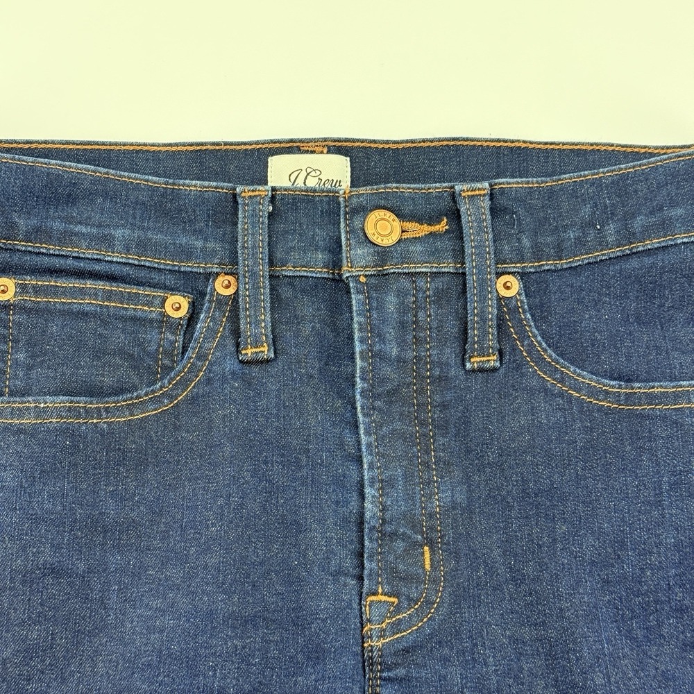 J.CREW Jeans Women's Size 27 9" Toothpick  Stretch Skinny Blue High-rise Zip Fly - Picture 9 of 13